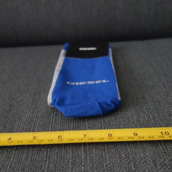 Diesel Only the Brave Royal Blue Made in Italy Socks Size L *New with Tags* - Picture 11 of 12